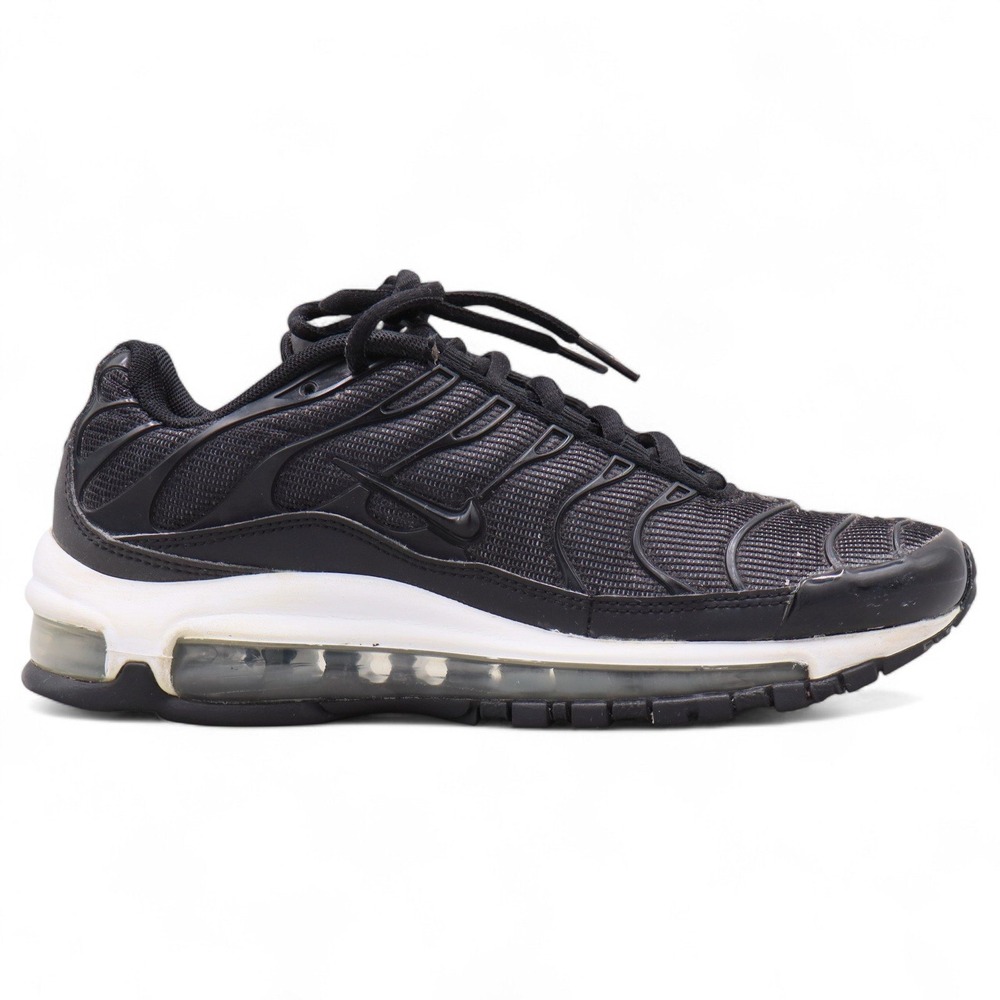 Nike Air Max 97 Plus Mens Size 5 Womens 6.5 Black White Running Shoes Sneakers